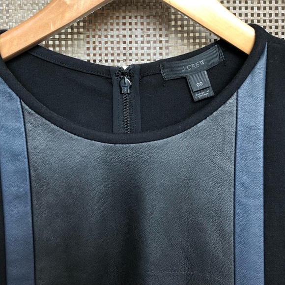 J. Crew Leather Tailored Dress - Picture 2 of 4